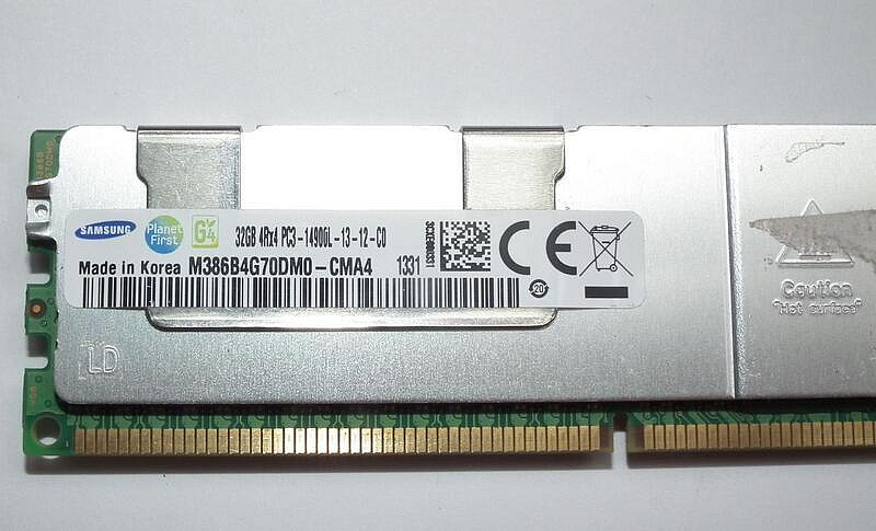 Samsung 32GB DDR3-1866MHz ECC 12枚セット REG ECC單條32GB DDR3-1866三星SAMSUNG伺服器記憶體PC3-14900L LRDIMM