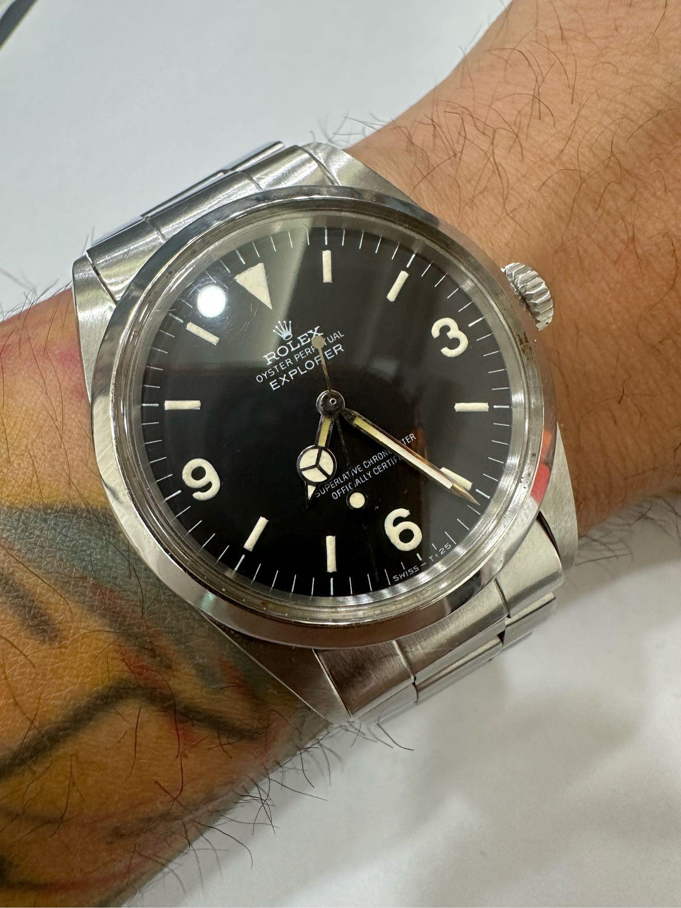 ［藏家已交流］Rolex 1016 mk1 蛙角皇冠 explorer 膏藥面 探一 14270 勞力士