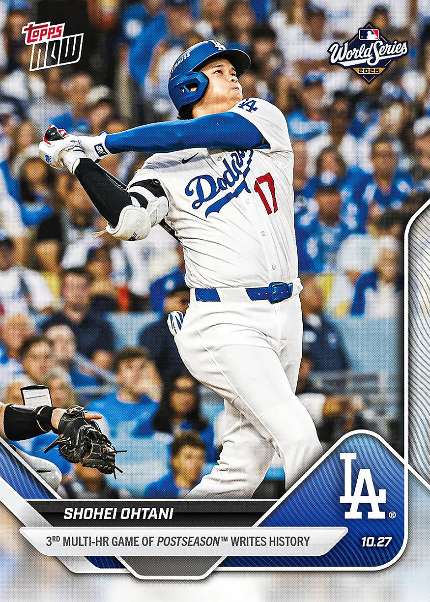 Shohei Ohtani - 2025 MLB Topps NOW® 大谷翔平再見全壘打紀念卡球員
