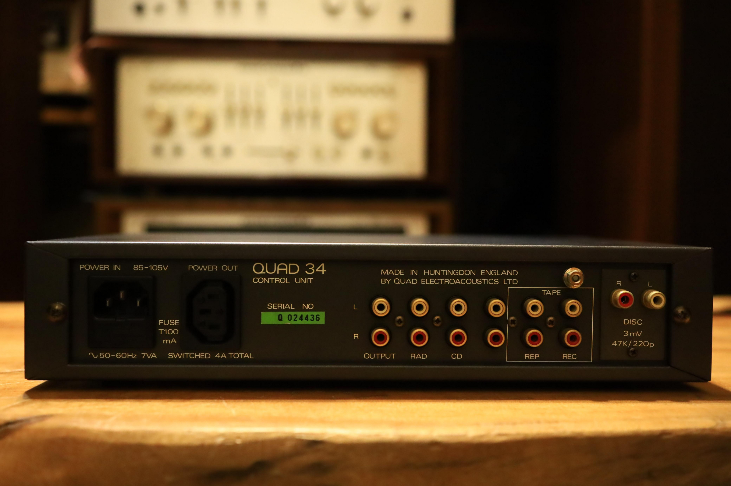 一元起標! [古典音響殿] 英國銘機美品Quad 34 前級擴大機| Yahoo拍賣