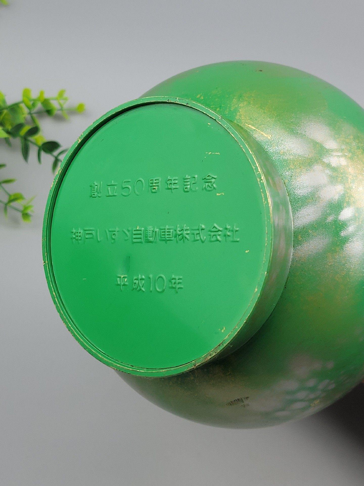 嚴選日本高岡銅花瓶插花雅器大漆工藝古董原盒珍藏展覽推薦大漆工藝花瓶