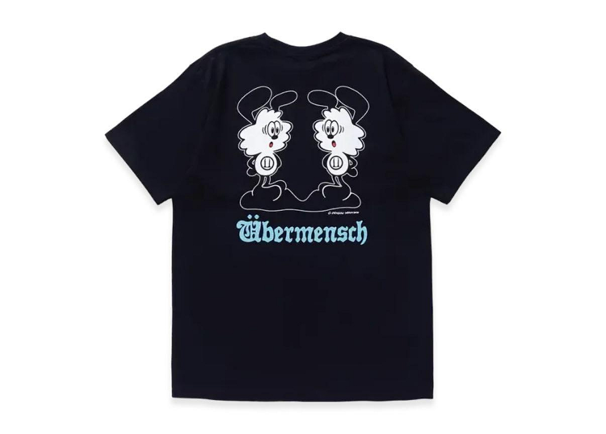VERDY X ÜBERMENSCH FAM T-SHIRT 黒　XL Verdy X UBERMENSCH FAM new collection release ‼️ ASK SIZE