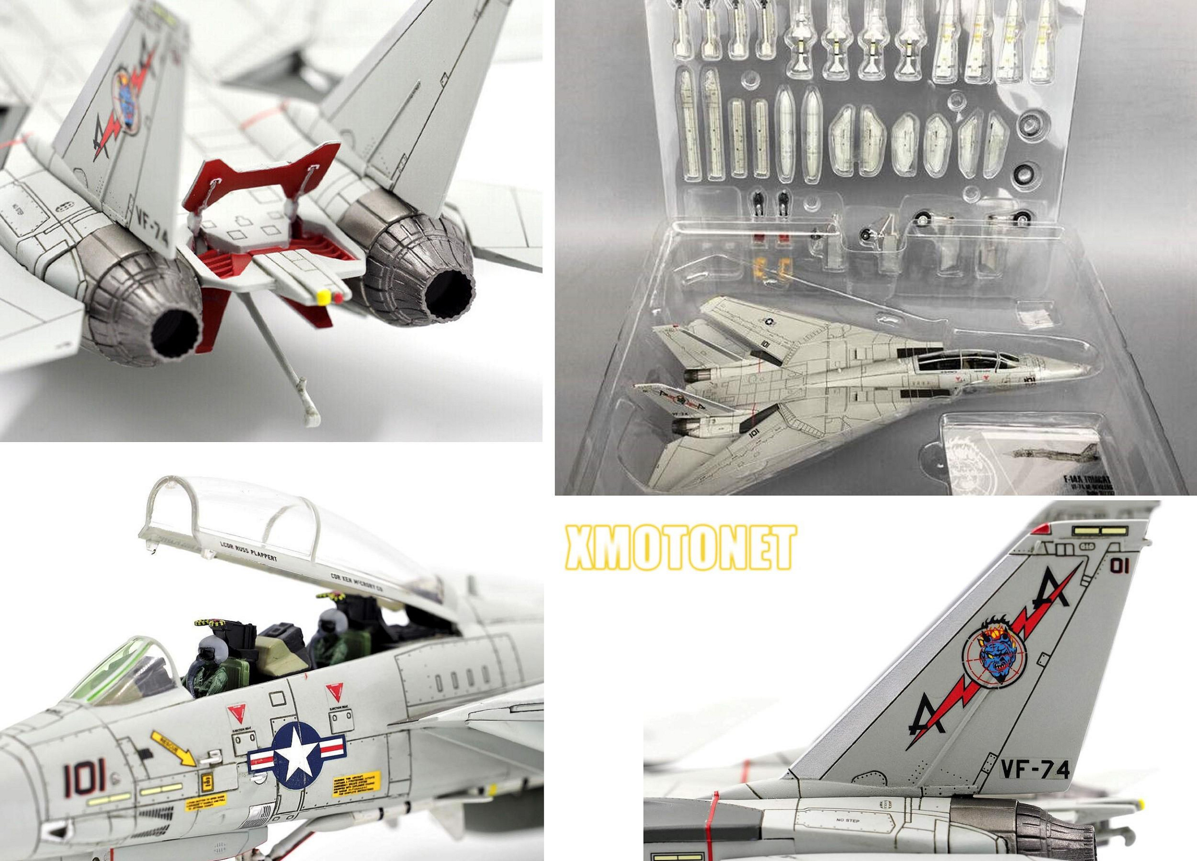 詐騎士 1-14　初版 魔玩達人】1/72 CA721410 F-14A 雄貓戰機美國海軍VF-74 魔鬼中隊Clean