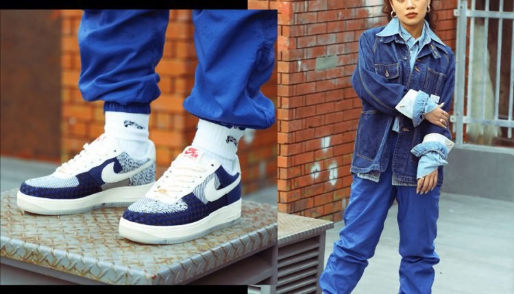 靴 Nike WMNS Air Force 1 Sashiko DD5401-492 Nike WMNS Air Force 1 SASHIKO DD5401-492 Authentic US 7 7.5