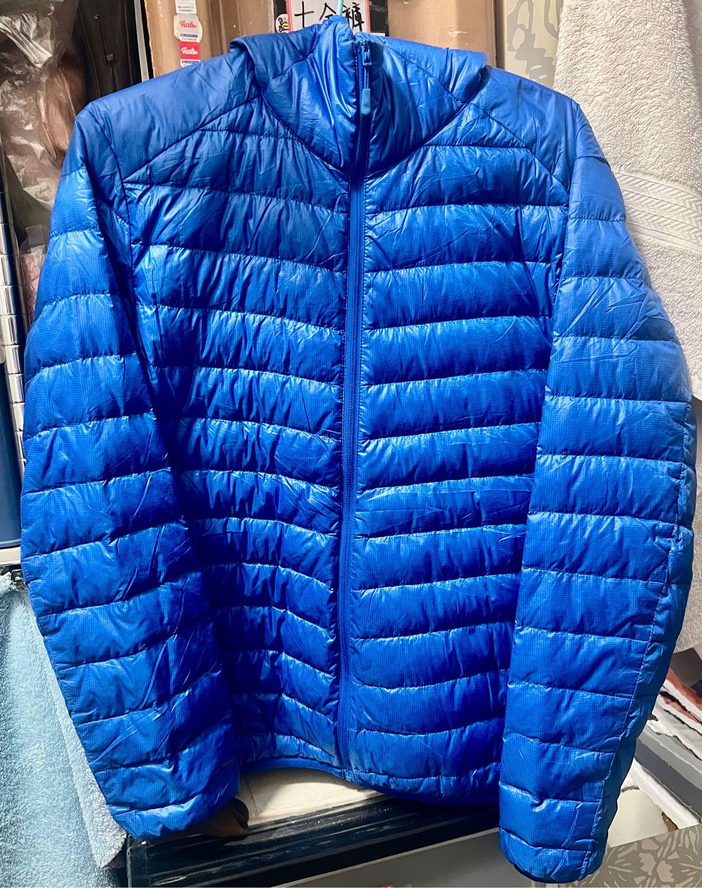 二手 UNIQLO 90%羽絨 輕量 防風 保暖 連帽 羽絨外套 男生  尺寸 L 圖示明細 售價$600
