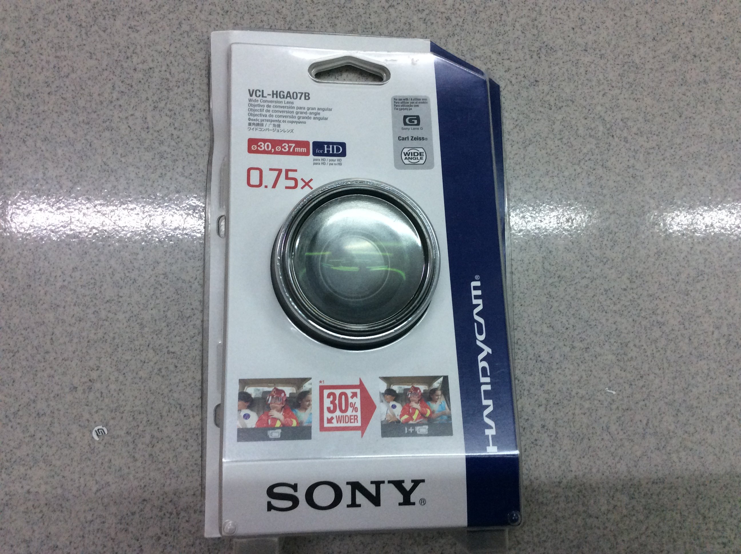 SONY ワイドコンバンジョンレンズ VCLーHG0737C 中古美品 SONY ソニー ビデオカメラ用ワイドコンバージョンレンズ VCL-HG0737