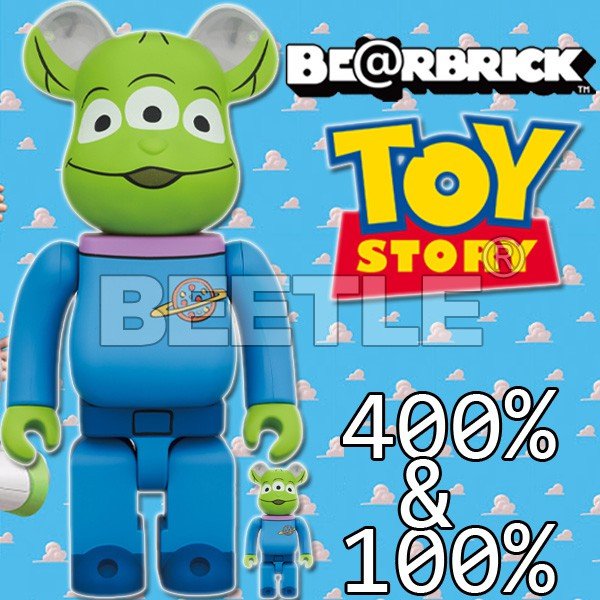 BEETLE BE@RBRICK TOY STORY 玩具總動員ALIEN 三眼怪外星人100 400