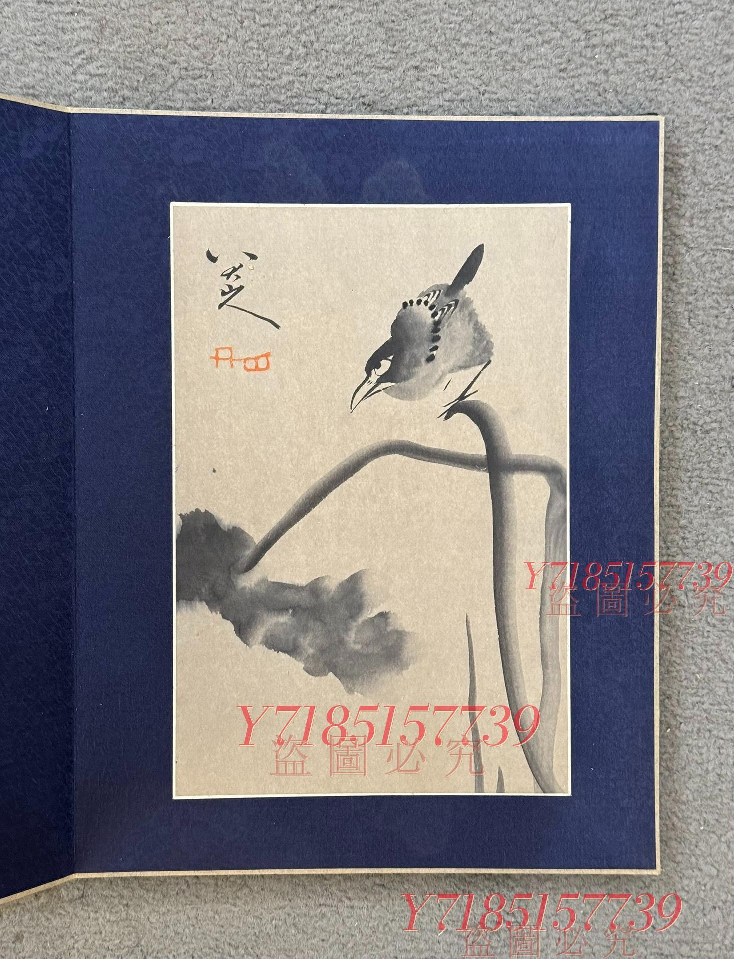 原装表・大判 花鳥画　紅銘款　絹本掛軸　120×56cm 原装表・大判 花鳥画 紅銘款 絹本掛軸 120×56cm