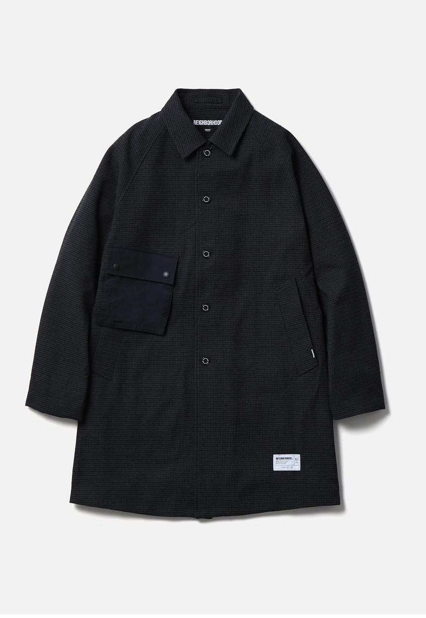 NEIGHBORHOOD GC CHECK BALCOLLAR COAT 大衣外套。太陽選物社252TGNH