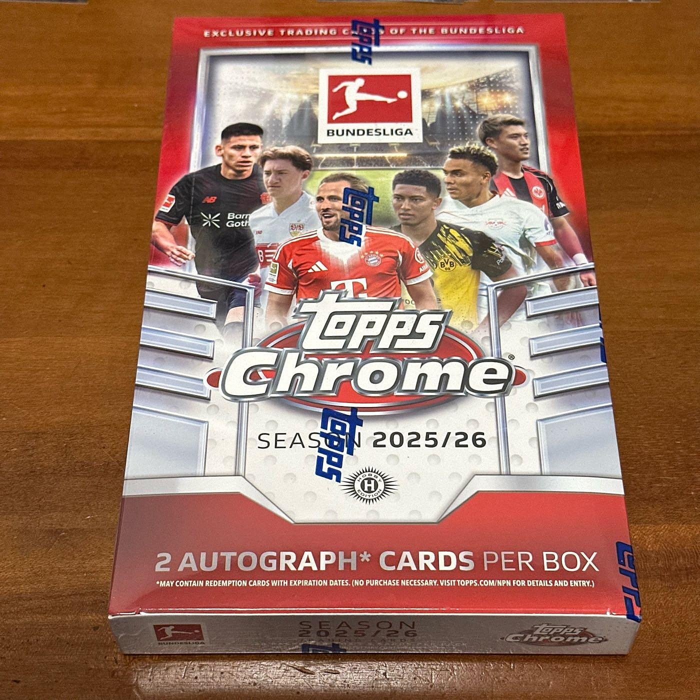 現貨] 2025-26 Bundesliga Chrome Hobby Box 最新德甲全新未拆一盒拼