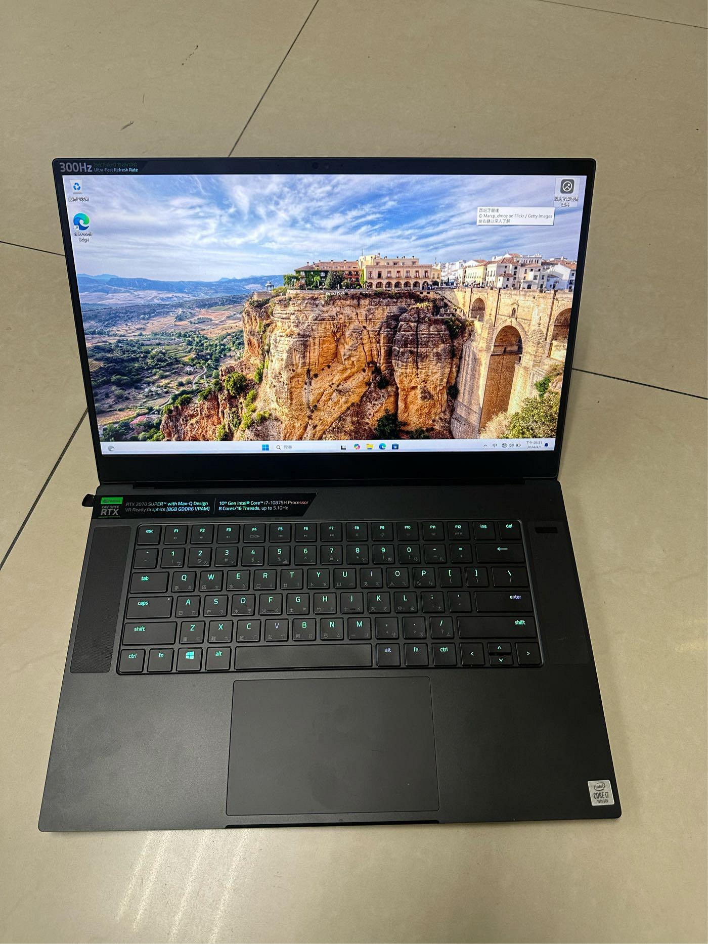 【雷蛇 Razer RZ09-0330 I7 10875H 16G 1TB RTX2070 輕薄】二手機