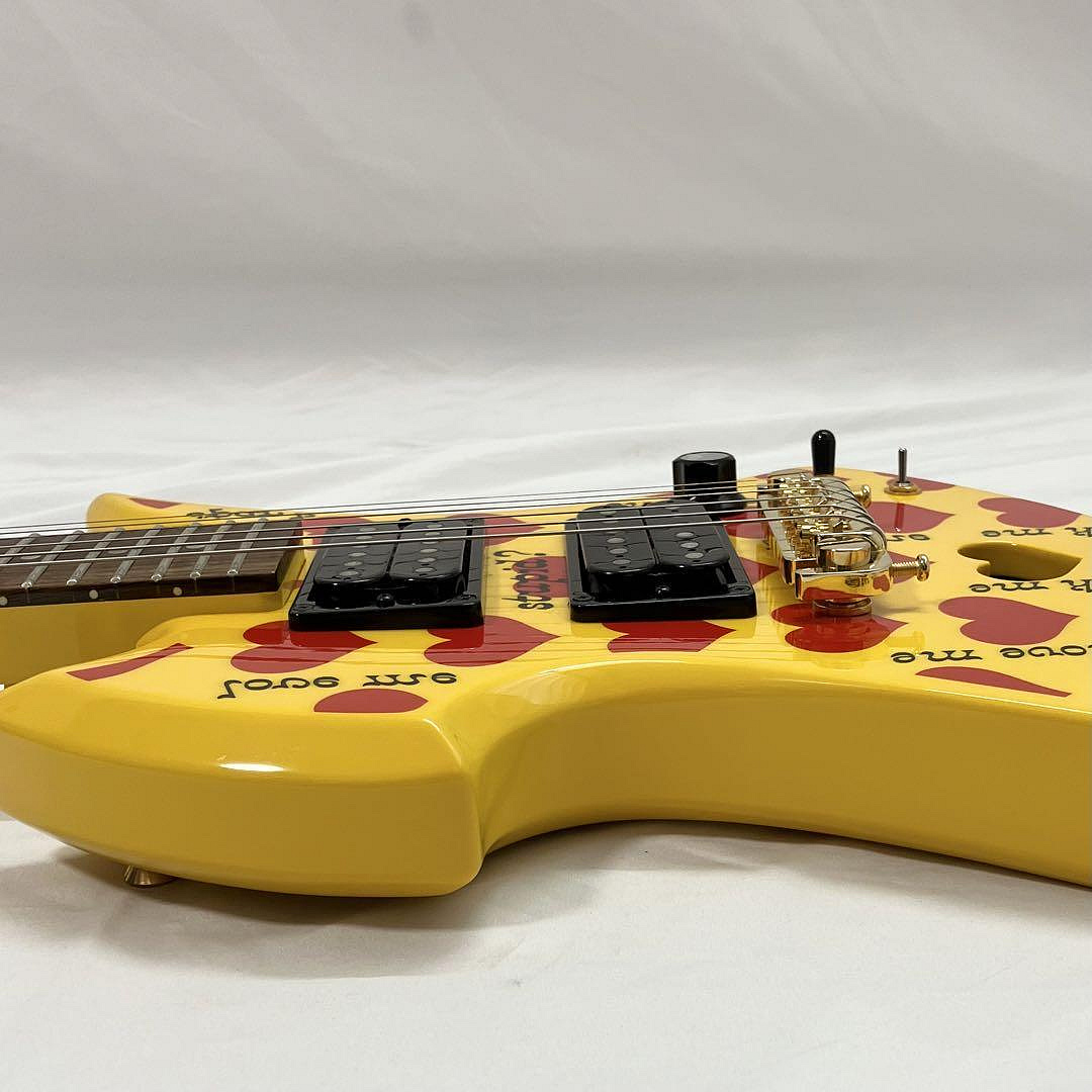 ギター Burny YH-JR/HY Jr. hide Mini Guitar Burny Yellow Heart Jr. YH-JR Mini Guitar (Hide X Japan