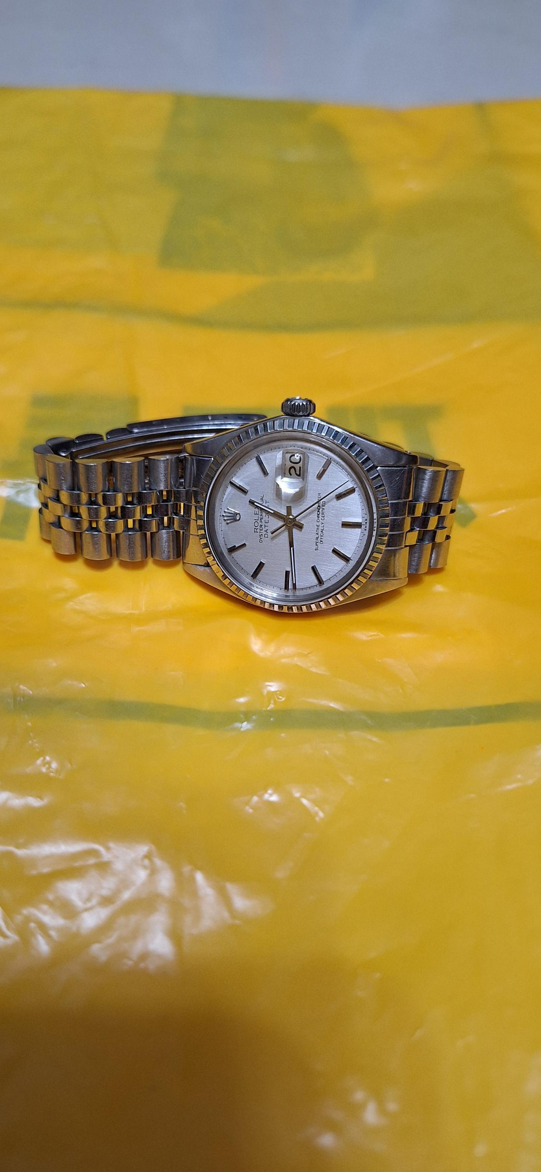 1601姊妹品1603勞力士自動錶含原裝錶帶1570機芯 1600 16014 16234 116234紅蟳18K金一元起標1500 1501