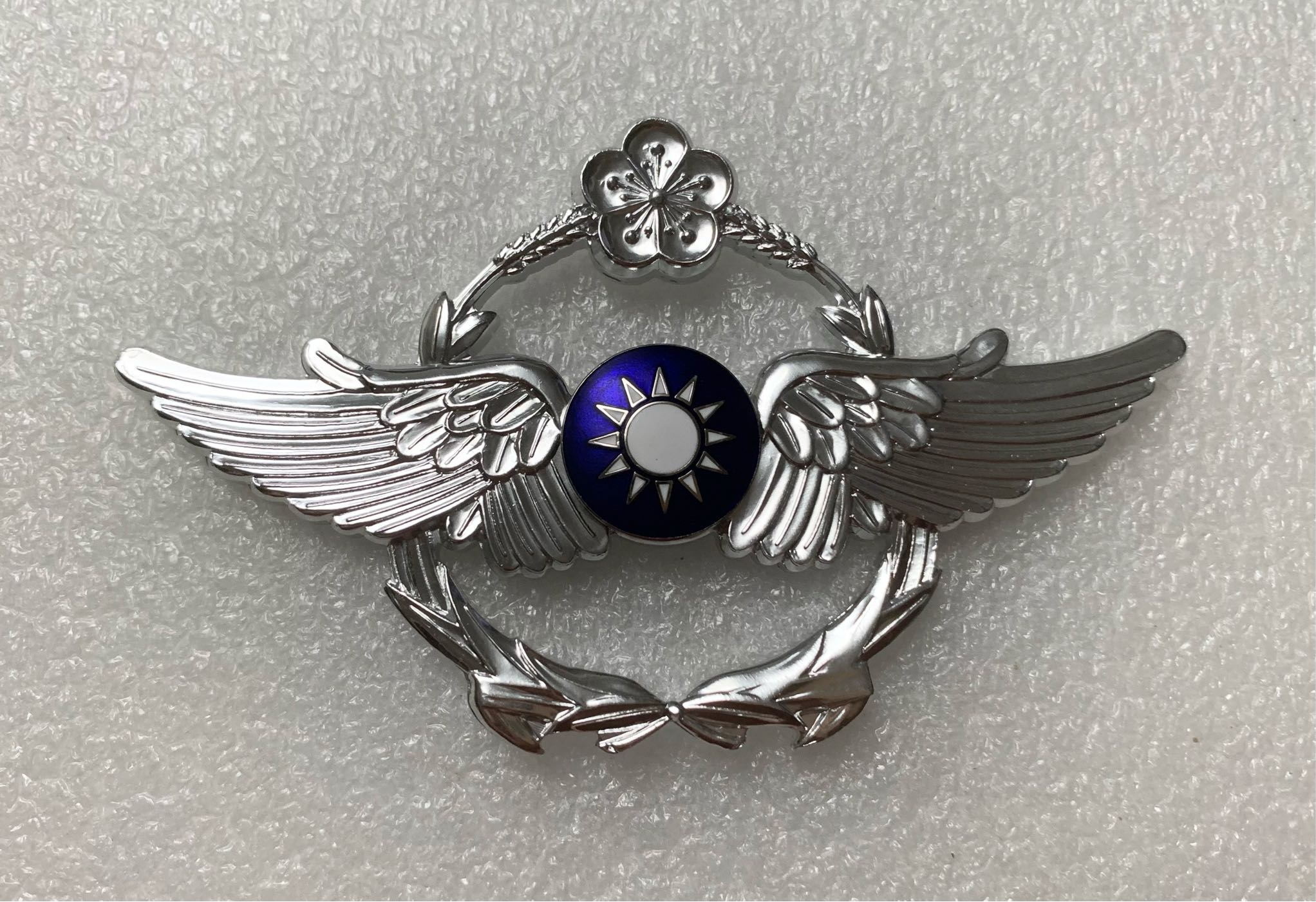 寇子精選：大型平面中華民國空軍軍徽貼片（琺琅國徽/約9.8*5.8*0.4公分