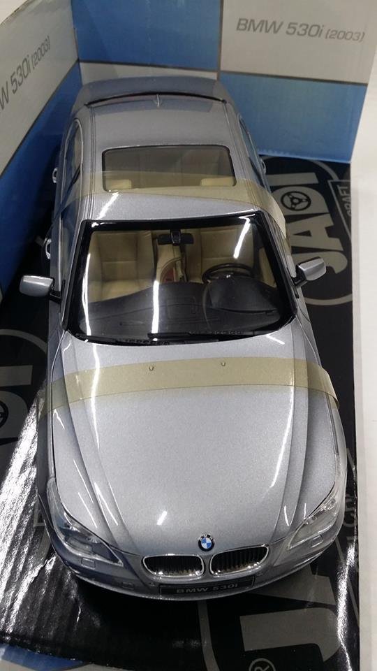 統一模型】Jadi Modelcraft《BMW：530i／2003／銀色》金屬合金車.靜態