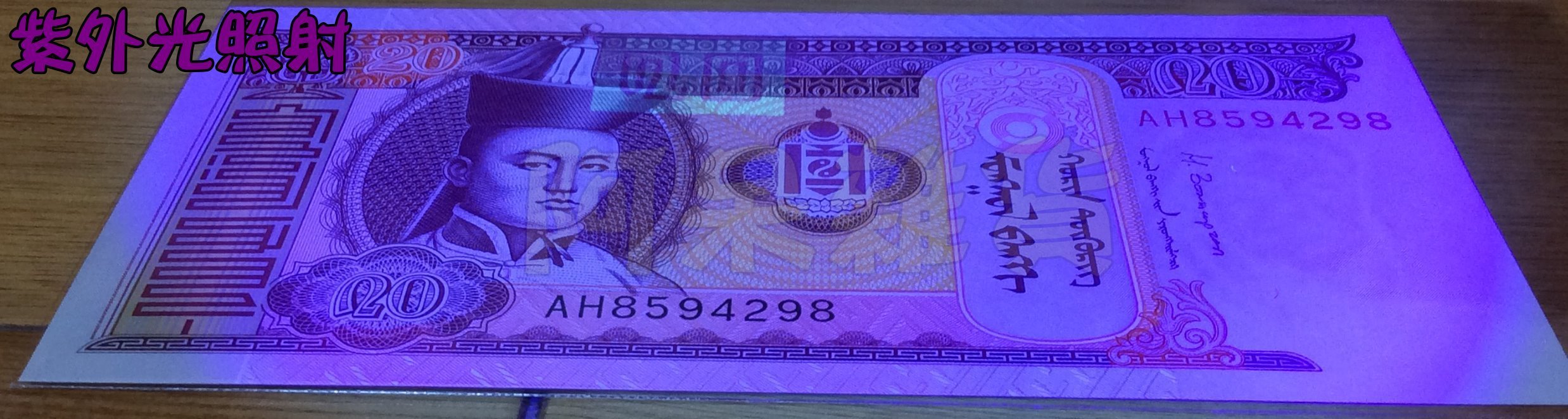 阿呆雜貨現貨實拍蒙古20元現貨全新無折真鈔實體拍攝紙鈔五色錢五色| Yahoo拍賣