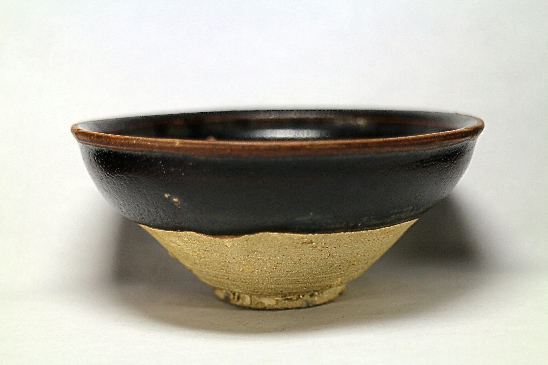 川美堂@@~~~海撈真品南宋福清窯束口盞宋代建盞(全口全釉無沖裂修補完美