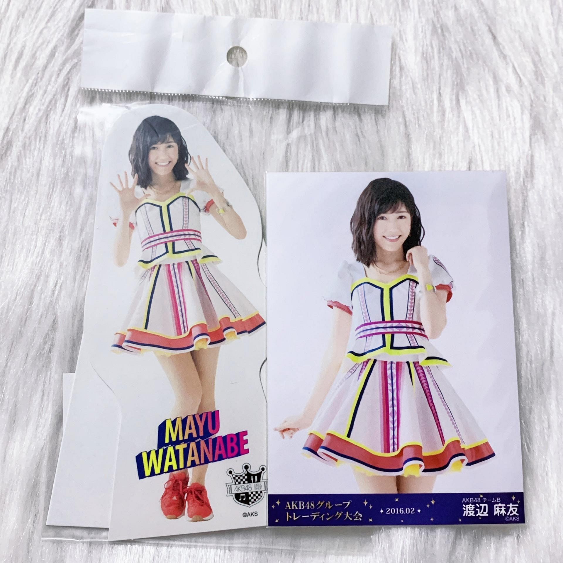 AKB48 渡邊麻友握手會場限定生寫立牌，全新未拆可主頁展示Mayuyu 渡辺