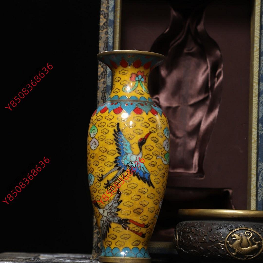 2491 七宝焼　景泰藍　琺瑯　花瓶 2491 七宝焼 景泰藍 琺瑯 花瓶 【公式通販】