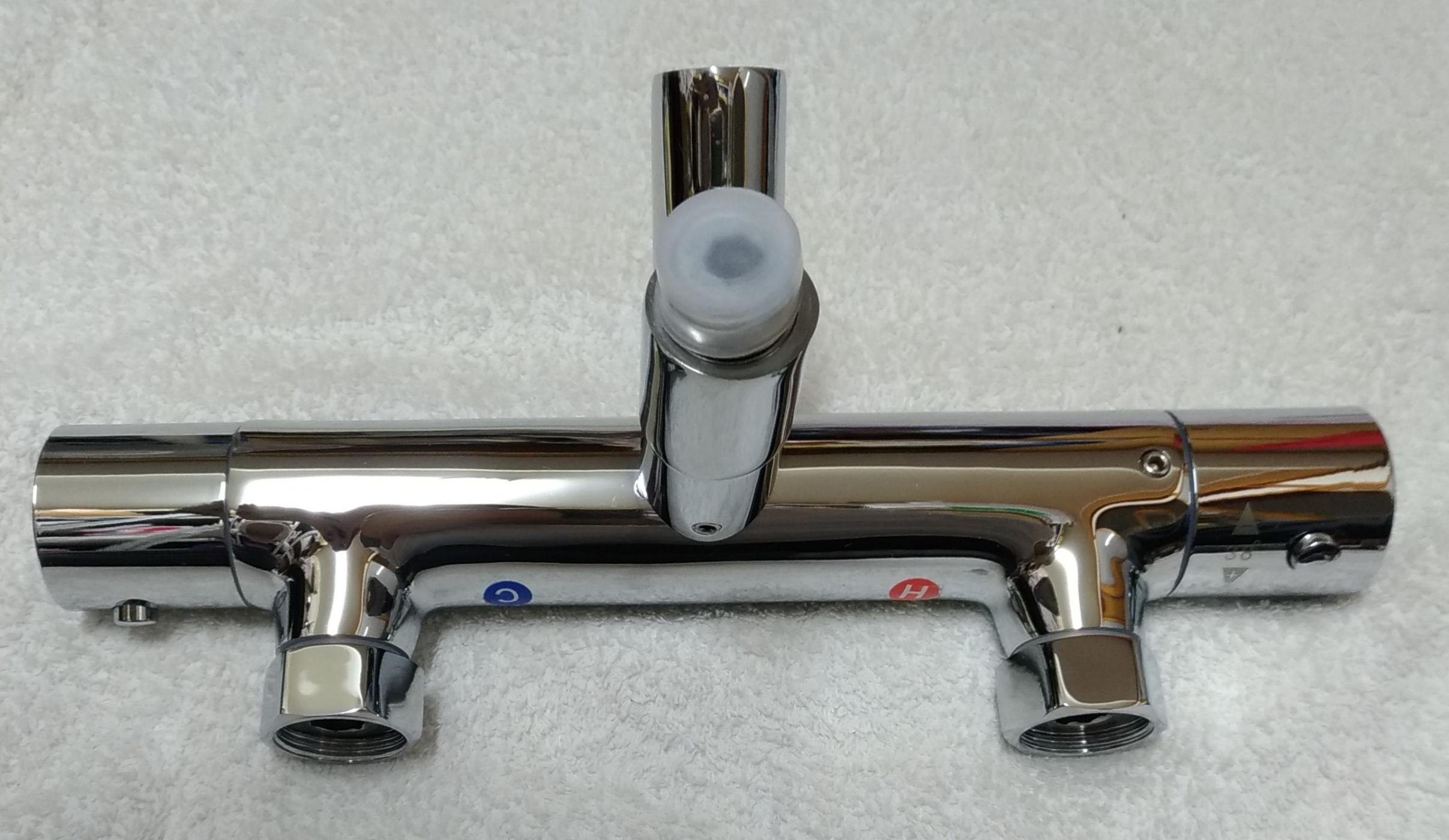 20#恆溫水龍頭石蠟閥芯左熱進水2出水口,溫控龍頭恆溫閥浴缸恆溫龍頭,自備花灑蓮蓬頭水管| Yahoo拍賣