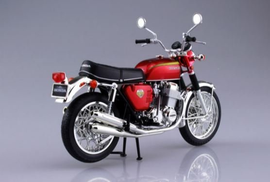 アオシマ　1/12 ホンダCB750 レッド＆ブルー　2台 青島文化教材社 アオシマ 1/12 ホンダ RC04 CB750F ボルドール2