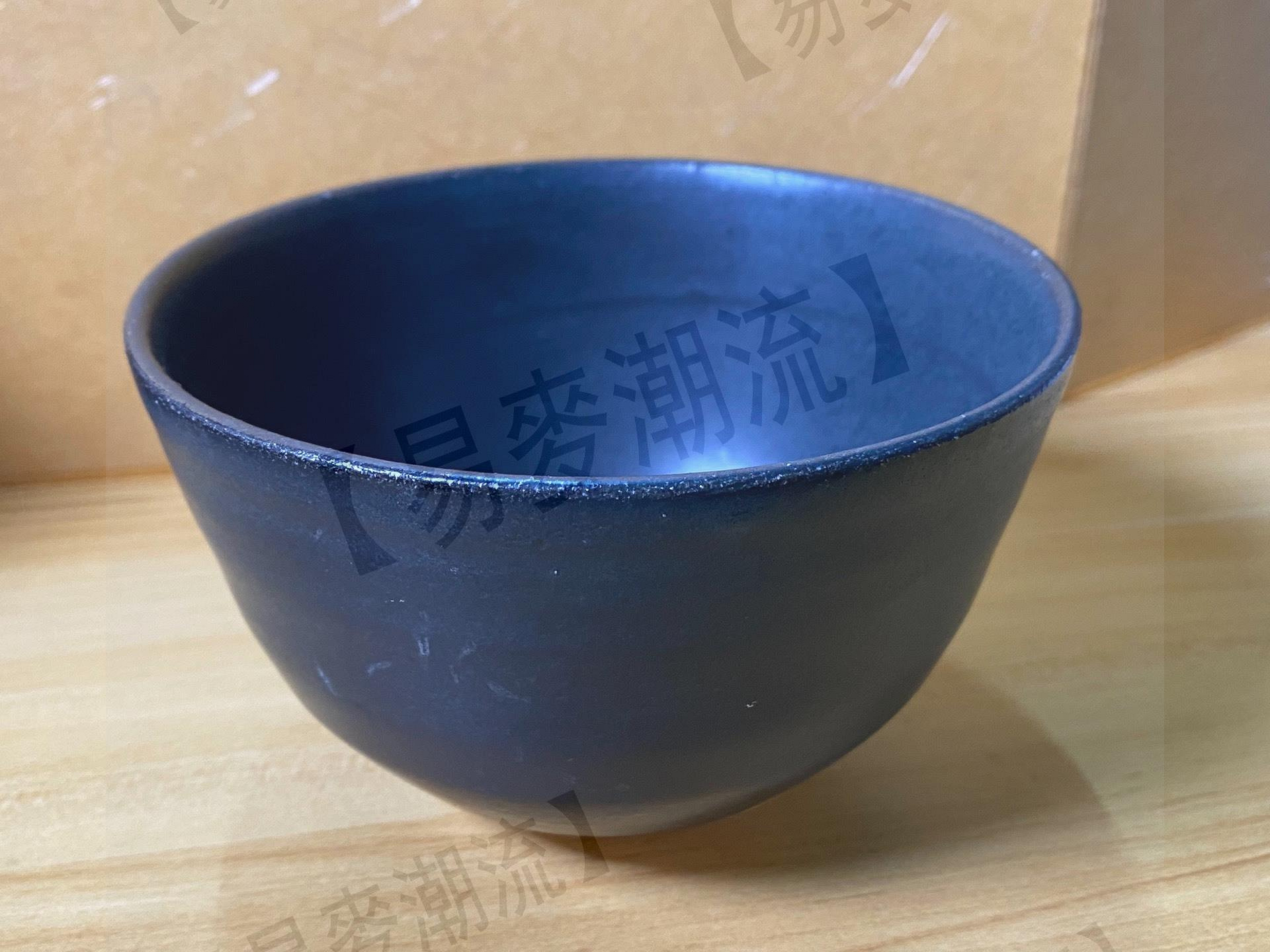 日本清水燒，名家【伊藤三平】作黑井戶抹茶碗、茶盞、茶碗。全品全新