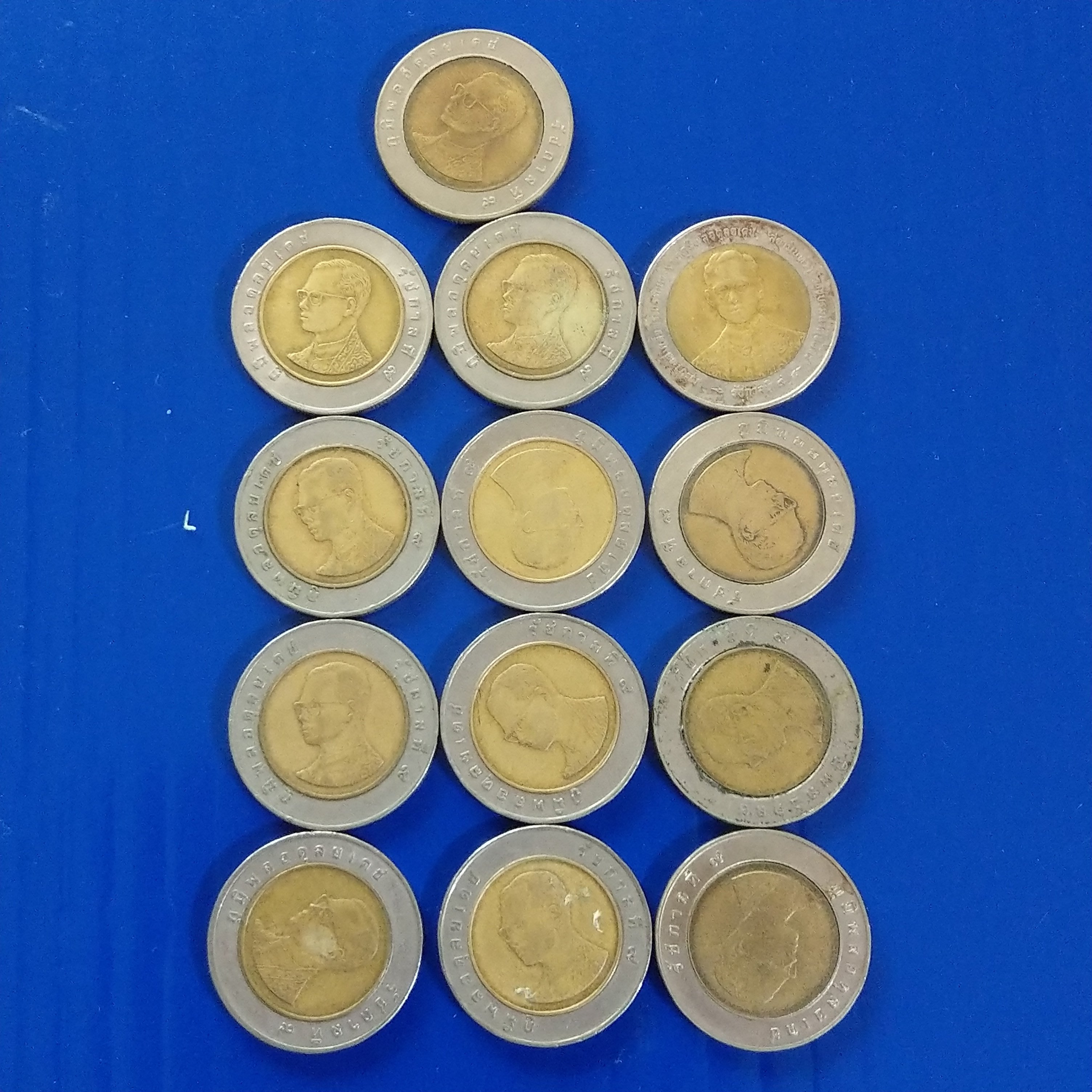 大三元】泰國錢幣-10銖-拉瑪九世-雙金屬：鋁青銅中心銅鎳外環-重量8.5 直徑26 厚度2.2-1枚1標隨機出貨| Yahoo拍賣