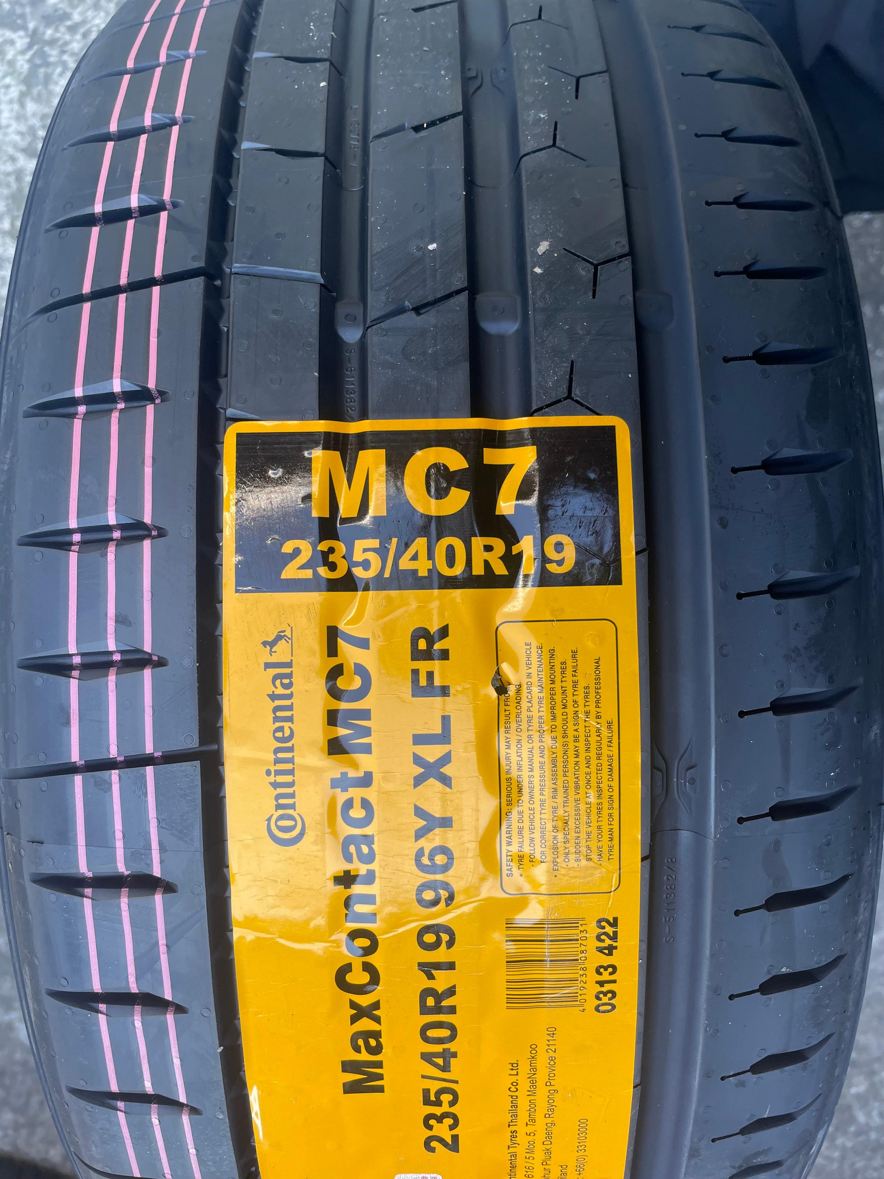 百世霸專業定位 馬牌輪胎 MC7 235/40/19 新花紋 5650完工 bmw benz vw pz4 ps5 ps4s 固特異 f1a6