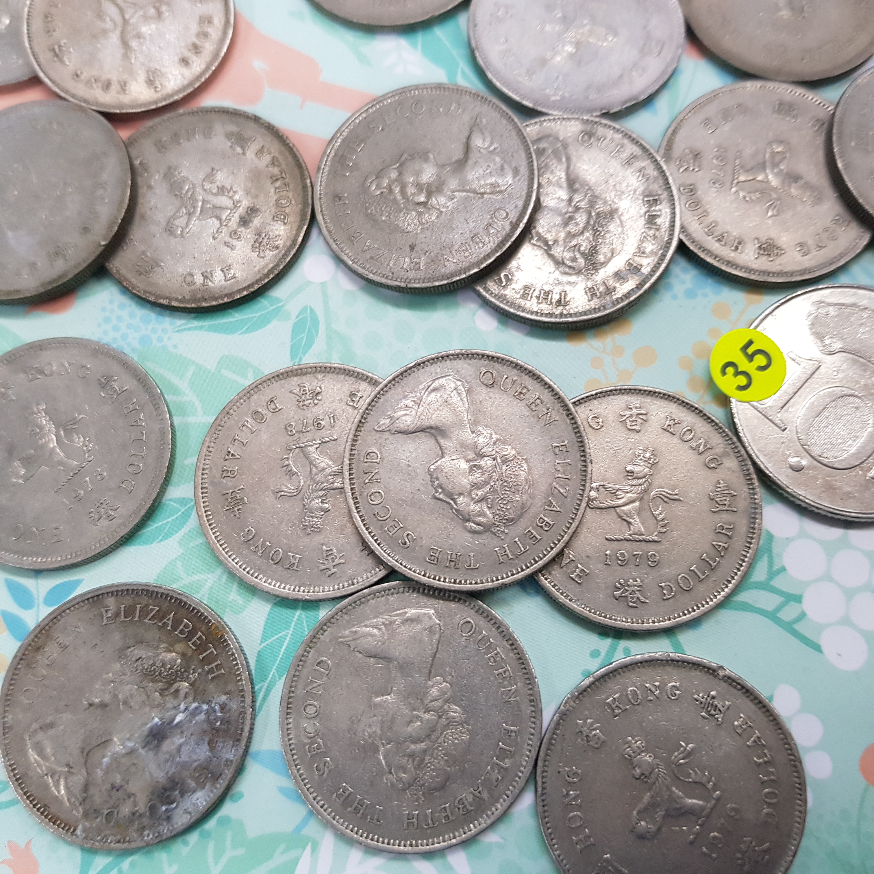 ☆孟宏館☆英屬時期香港壹圓錢幣共25枚~小型版-佛| Yahoo拍賣