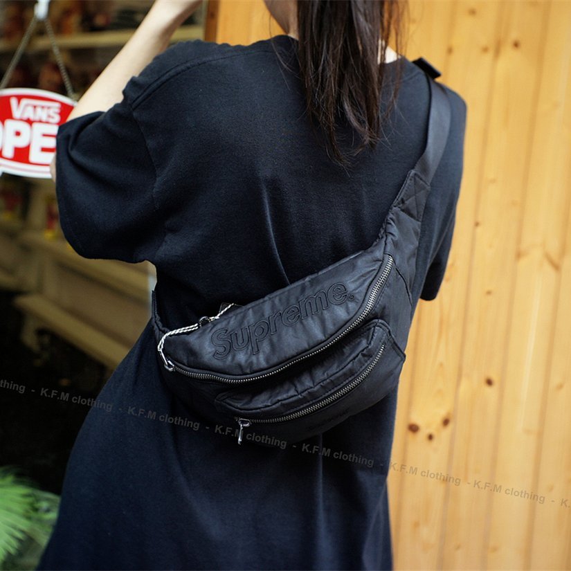K.F.M 】Supreme Barbour Waxed Cotton Waist Bag 英國皇家品牌