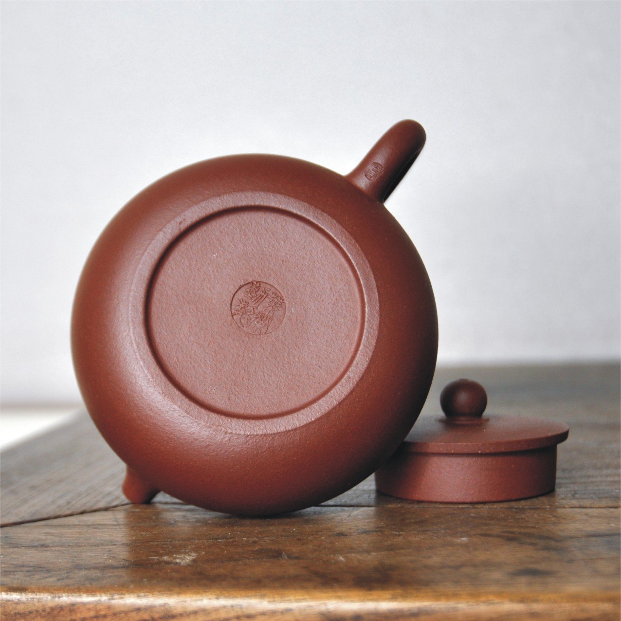 宜興茶壺工藝師/ 葉榮勤老師【扁西施壺】紫砂《百壺堂》H021401