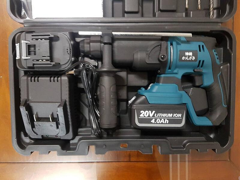 優質五金】神崎Z0A-ZP-20LI 超強力20V 充電式免出力鎚鑽四溝電鑽適用於