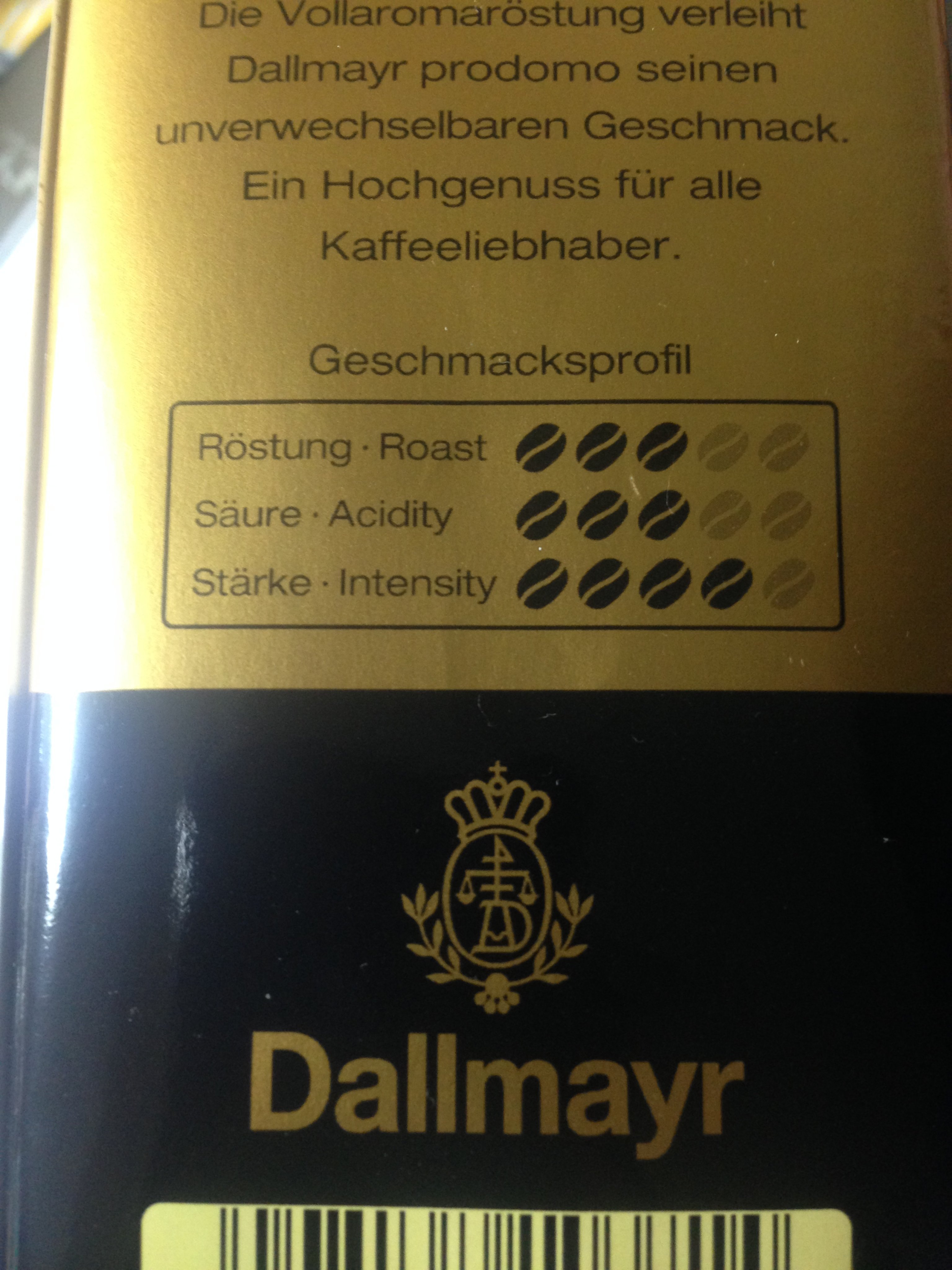 Über 德國Dallmayr prodomo 500g 100%阿拉比卡咖啡粉(另有其他口味