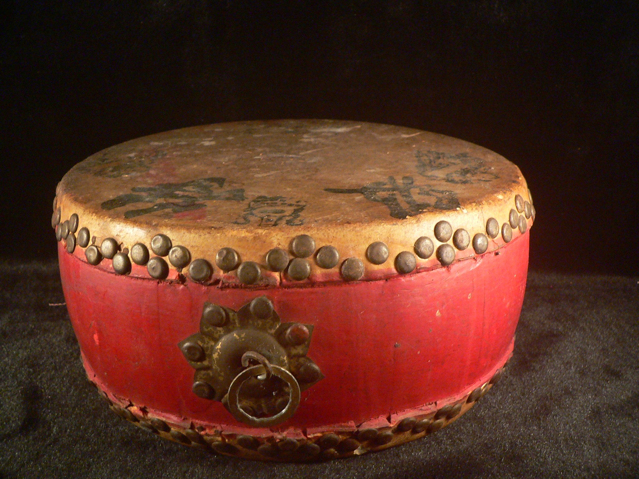 古玩軒~老天興樂器行.特極鼓.老皮鼓.特極老鼓.約50~60年代老鼓.彰化賴