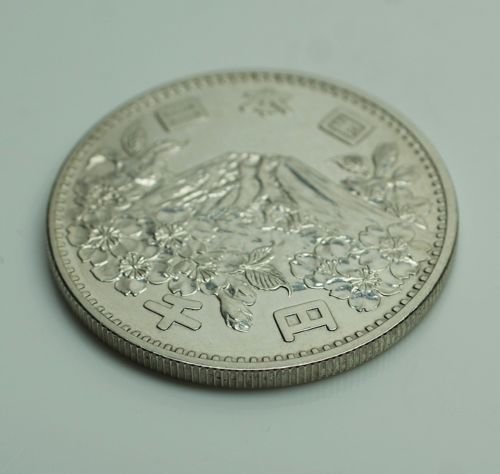 銀幣日本国Japan 昭和39 年1964 TOKYO 東京奧林匹克奧運1000 円千円YEN