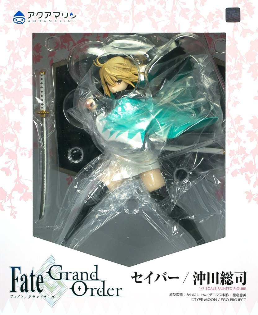 日本正版AQUAMARINE Fate/Grand Order FGO 沖田總司櫻Saber 1/7