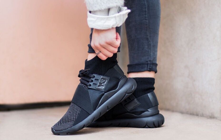 Y-3 Qasa Elle Lace - adidas | QASA Black Knit ELLE LACE Yamamoto 