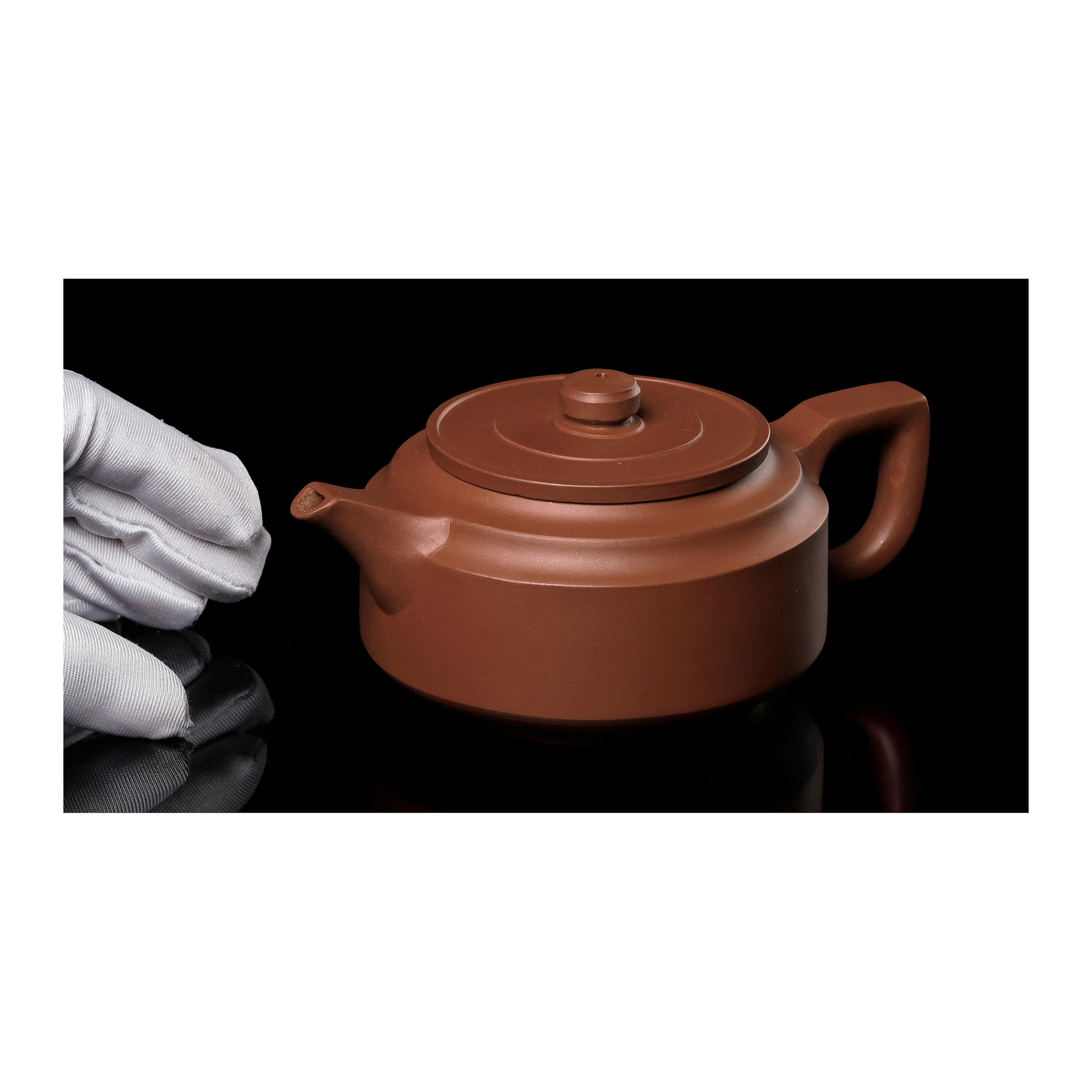 宜興老紫砂 六方壷　早期単孔壷精品 邵元亭製 完売】茶壷 宜興紫砂西施壷 黒泥 53ml – 遊茶オンラインショップ