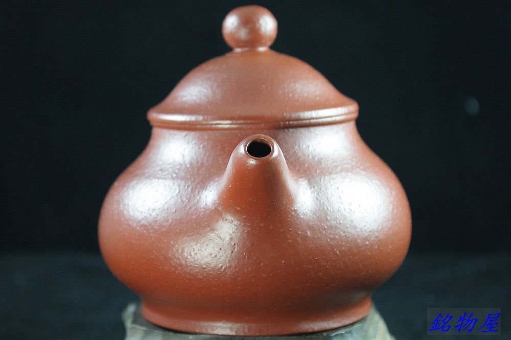 銘物】早期全手工朱泥潘壺。壺蓋與壺體輕敲擊,聲音清脆響亮。 -珍藏