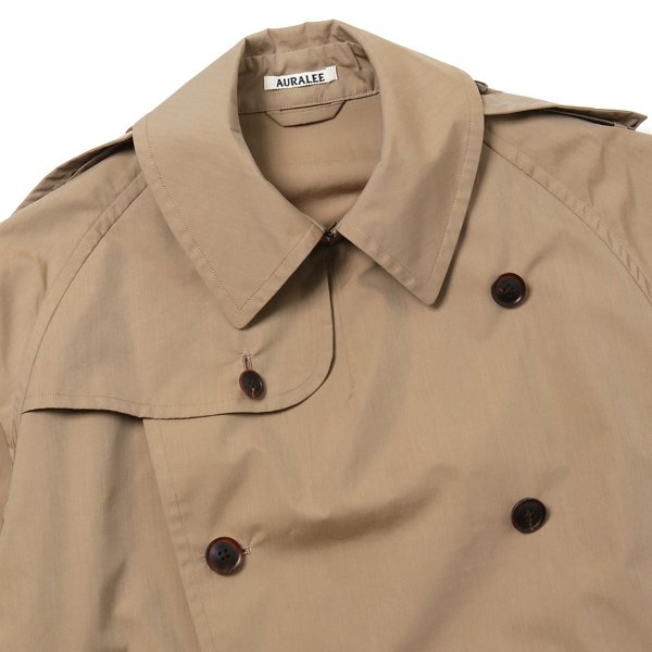 少穿近全新20SS AURALEE FINX POLYESTER BIG TRENCH COAT（BEIGE