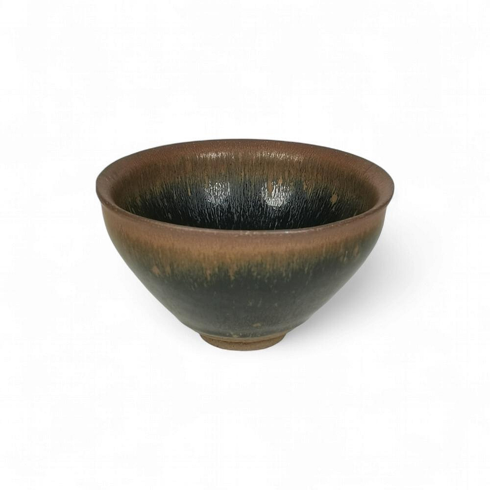 博古珍藏》宋供御．建窯兔毫茶盞(碗)．早期收藏．老件瓷器．建盞文物