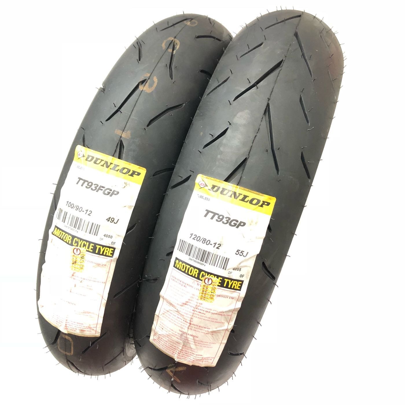 DL TT93GP 120/70-12 130/70-12 タイヤ前後セット