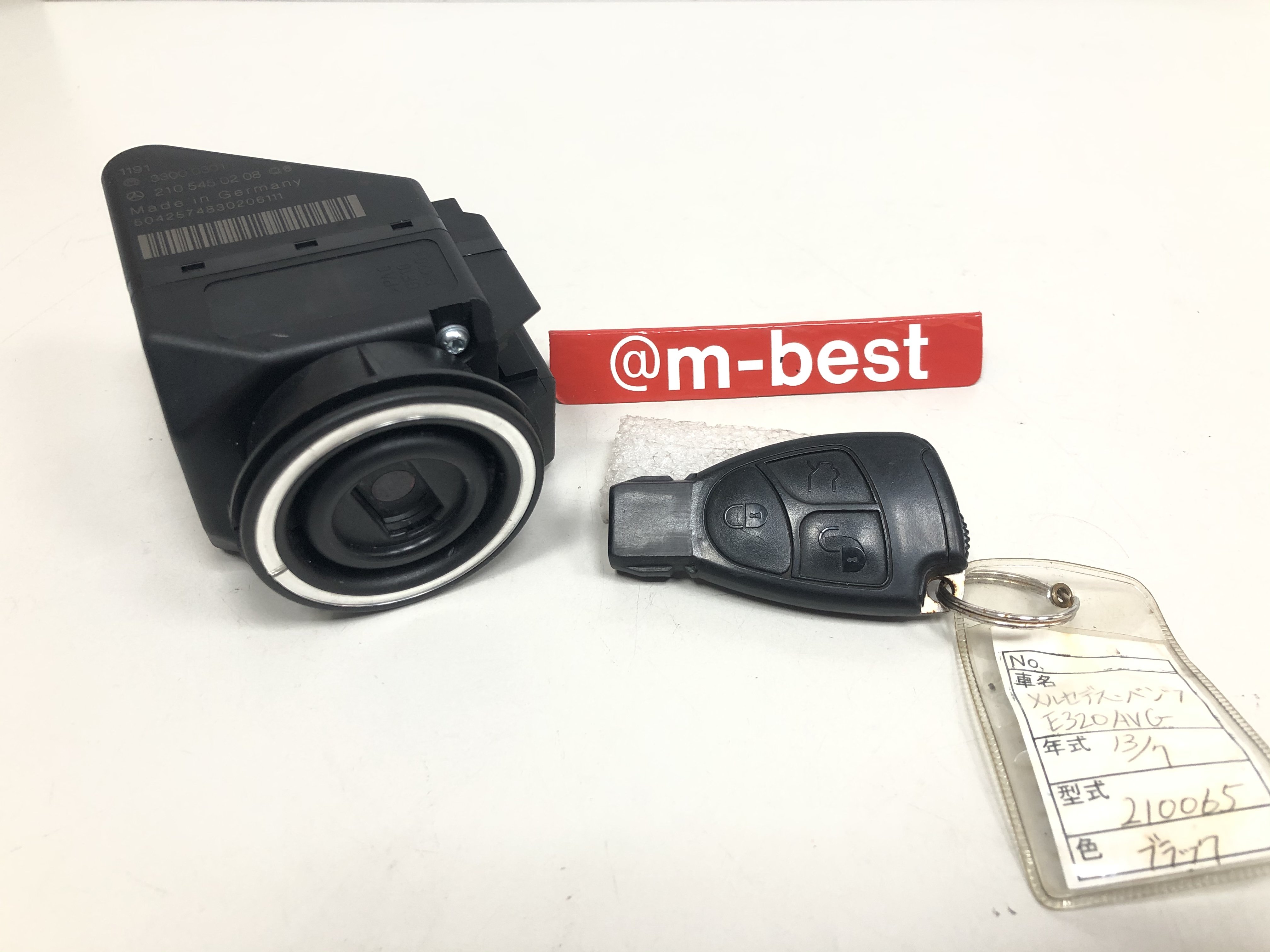 BENZ W202 S202 1999-2000 (後期) 引擎鎖仁電子式 含鑰匙 方向盤鎖 (小支遙控器) 2105450308