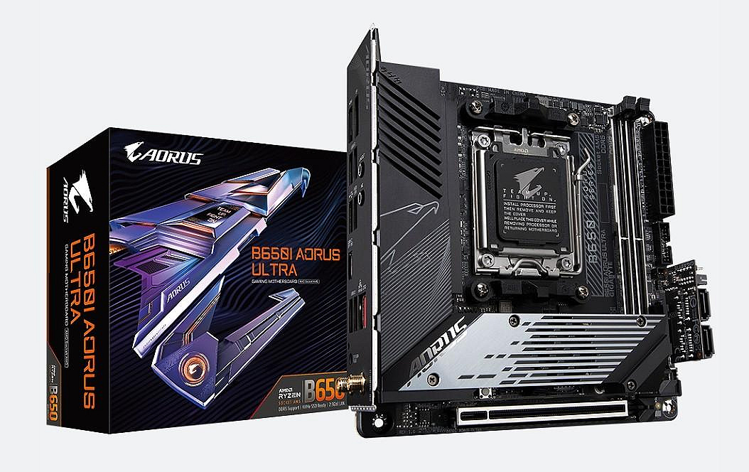技嘉B650I AORUS ULTRA AM5臺式機itx主板支持7800x3d 9950x cpu