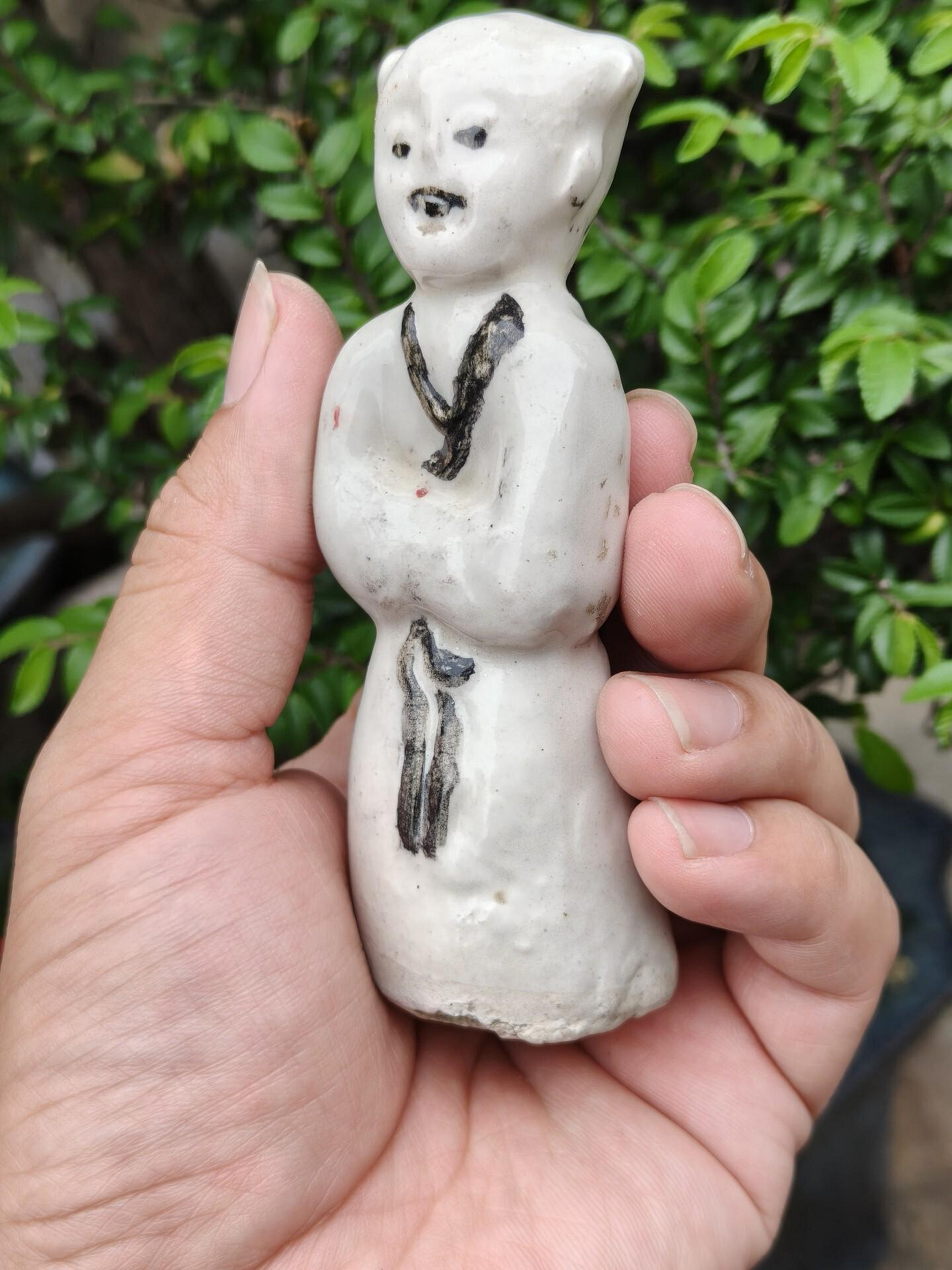 中国陶磁器 宋磁州窯 人形 人形 中国陶磁器 宋磁州窯 中国磁器 極細工