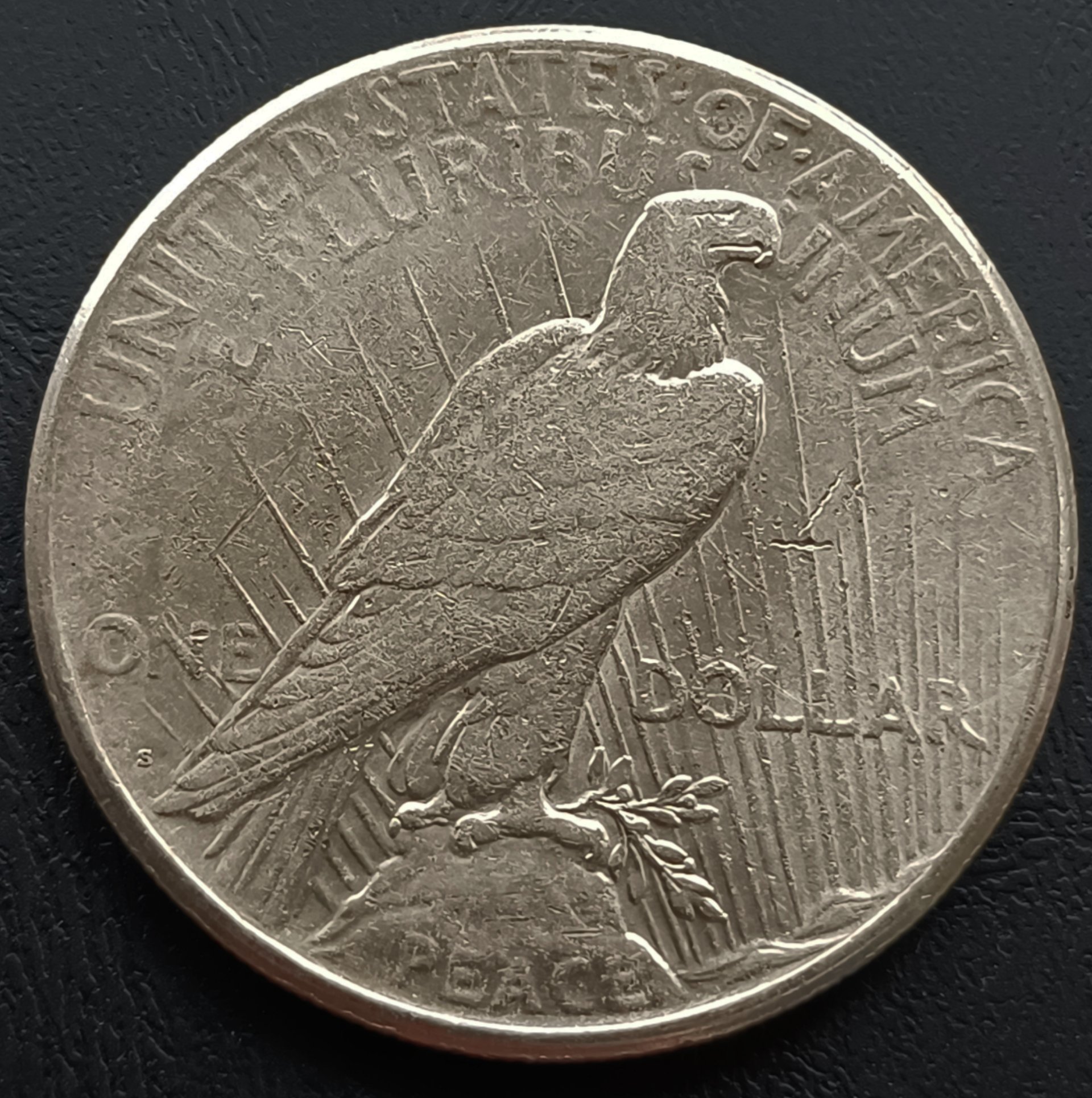 美國 和平鷹 1元 1922-S 重26.72g 銀幣(90%) 1505 未流通