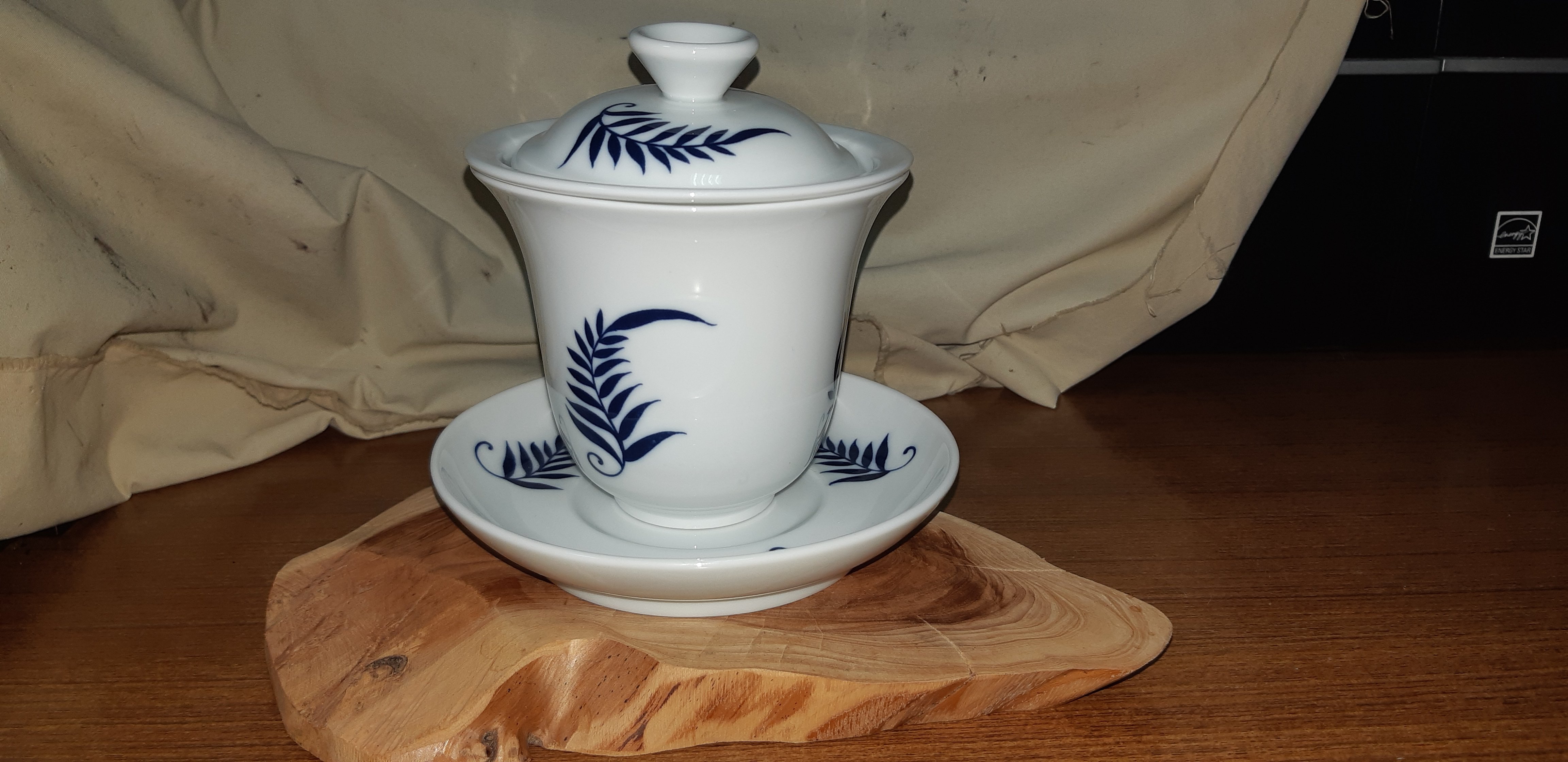 自然窯玉露濾杯手繪青花瓷全新品相優| Yahoo拍賣