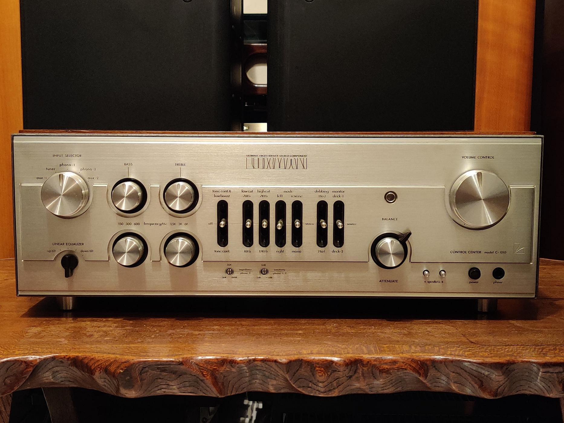 極美］日本製LUXMAN C-1010 綜合擴大機110V 可獨立當前級| Yahoo拍賣