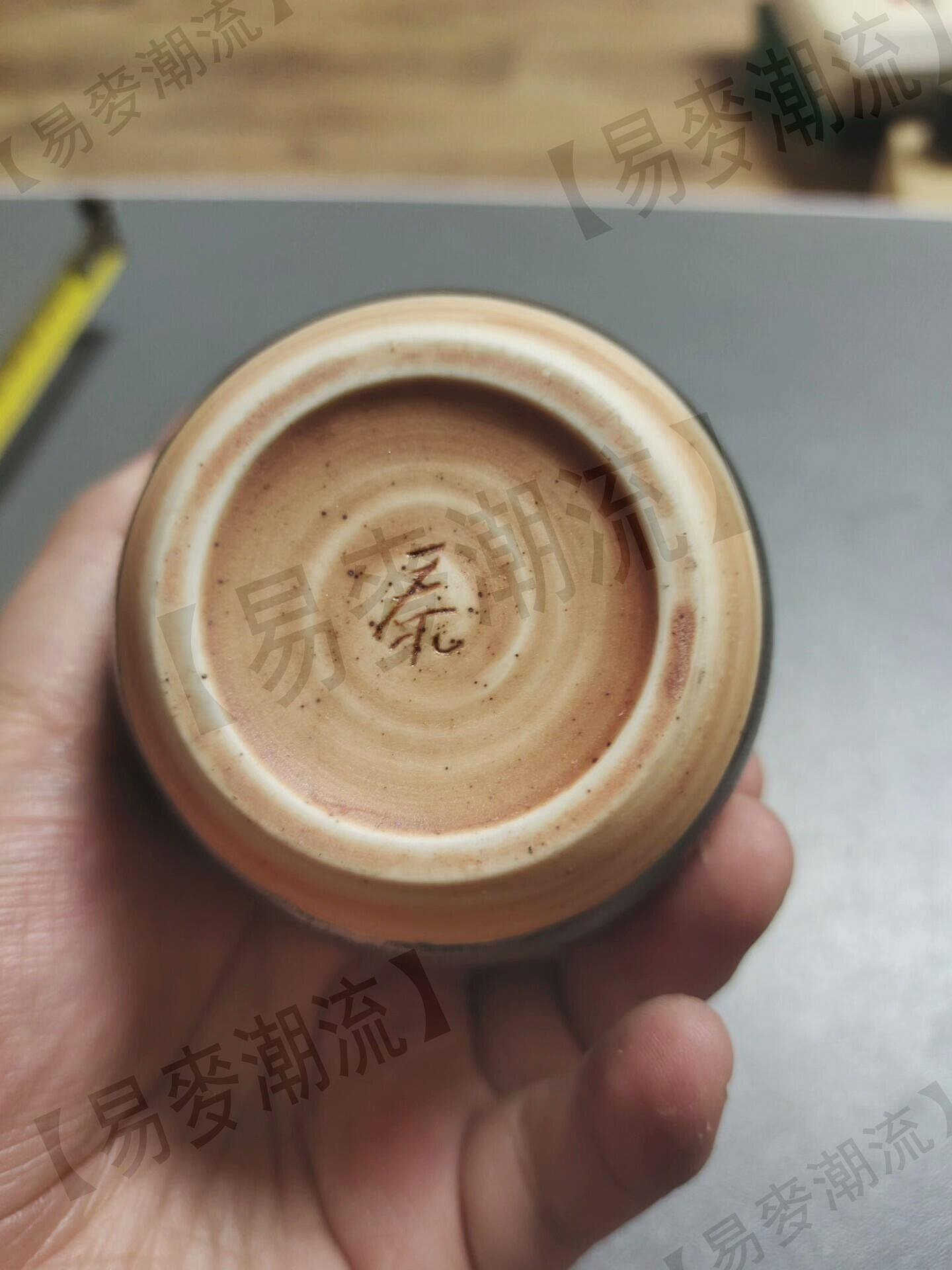 日本回流昭和早期前田泰昭作窯變天目釉得利花瓶酒壺器形很好！ 釉色