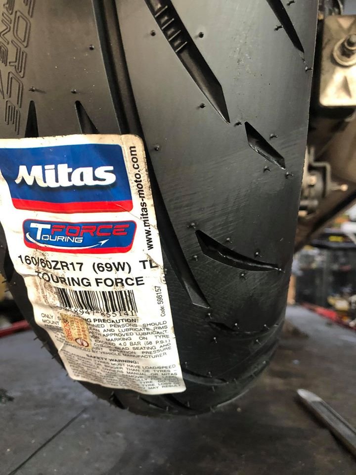 駿馬車業 MITAS 歐洲製輪胎 TOURING FORCE+ 160/60-17 4800元